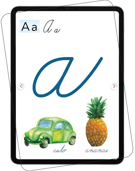 Aplikace Hravé psaní na tabletu